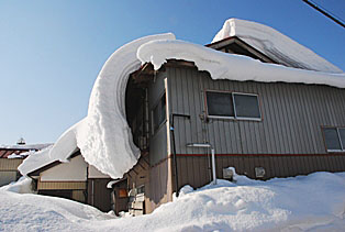 へんな雪