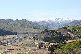 要害山からの遠望