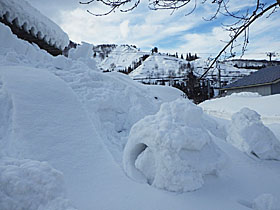 雪まくり